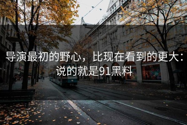 导演最初的野心，比现在看到的更大：说的就是91黑料